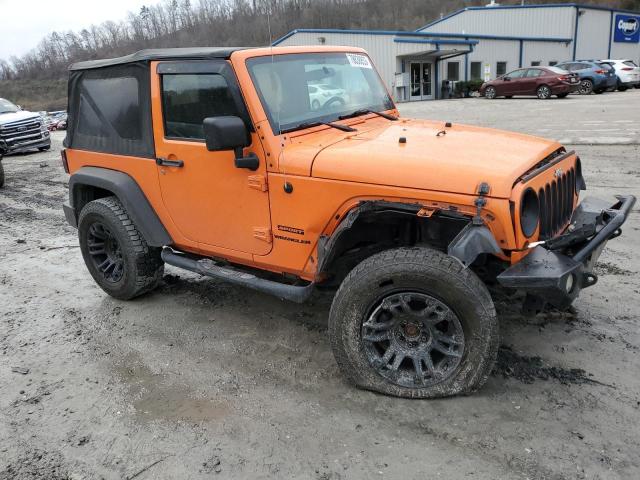 1C4AJWAG9CL193025 - 2012 JEEP WRANGLER SPORT ORANGE photo 4