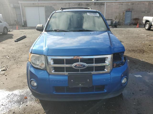 1FMCU0D77BKB70707 - 2011 FORD ESCAPE XLT BLUE photo 5