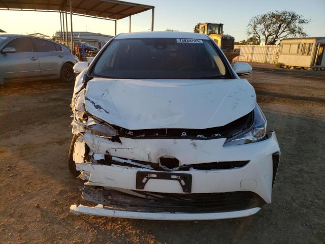 JTDKARFUXL3109959 - 2020 TOYOTA PRIUS L WHITE photo 5