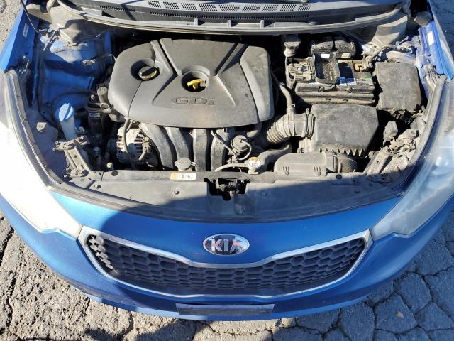 KNAFX4A8XE5200649 - 2014 KIA FORTE EX BLUE photo 11