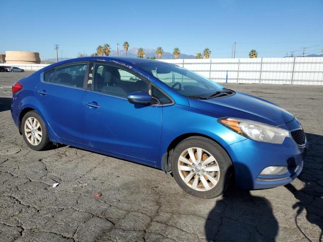 KNAFX4A8XE5200649 - 2014 KIA FORTE EX BLUE photo 4