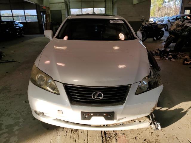 JTHBJ46G372042483 - 2007 LEXUS ES 350 WHITE photo 5