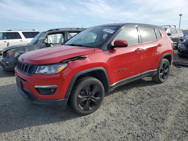 3C4NJDBB8KT826884 - 2019 JEEP COMPASS LATITUDE RED photo 1