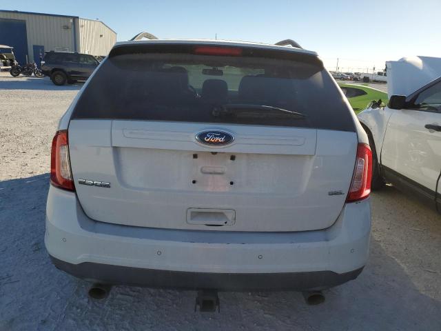 2FMDK3JC1DBA30775 - 2013 FORD EDGE SEL WHITE photo 6