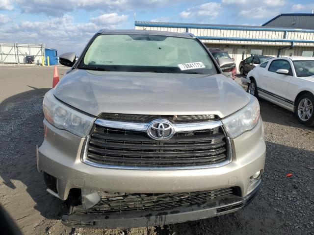 5TDYKRFH8GS136561 - 2016 TOYOTA HIGHLANDER LIMITED GRAY photo 5