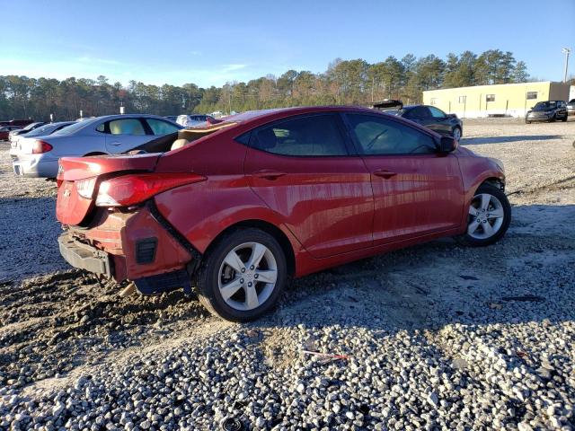 KMHDH4AE4DU523186 - 2013 HYUNDAI ELANTRA GLS RED photo 3