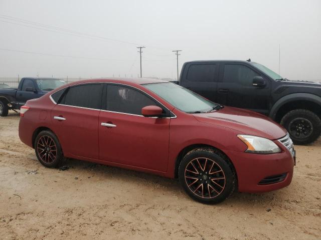 3N1AB7AP1FY261304 - 2015 NISSAN SENTRA S RED photo 4