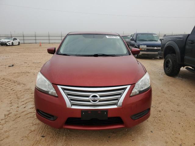 3N1AB7AP1FY261304 - 2015 NISSAN SENTRA S RED photo 5