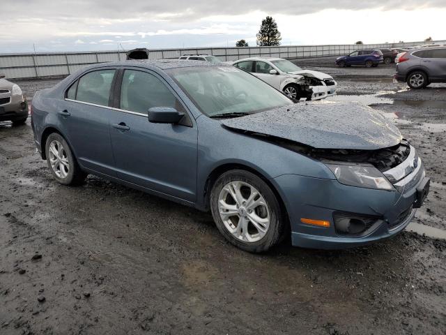 3FAHP0HA6CR248291 - 2012 FORD FUSION SE BLUE photo 4