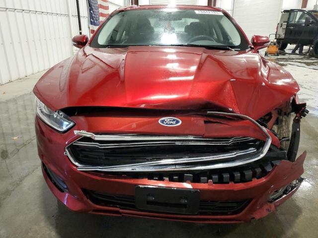 3FA6P0H7XGR224917 - 2016 FORD FUSION SE RED photo 5