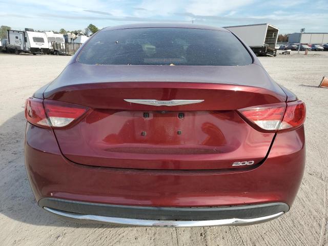 1C3CCCAB5GN143050 - 2016 CHRYSLER 200 LIMITED BURGUNDY photo 6