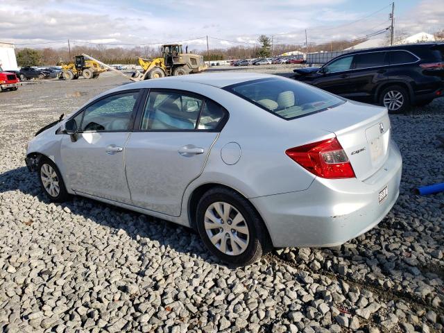 19XFB2F50CE313421 - 2012 HONDA CIVIC LX SILVER photo 2