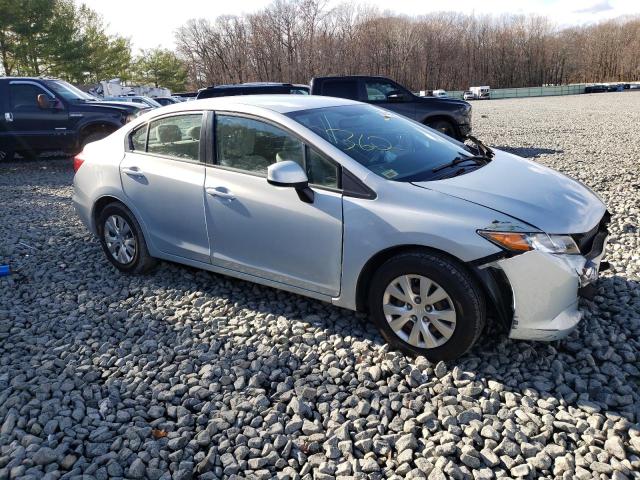 19XFB2F50CE313421 - 2012 HONDA CIVIC LX SILVER photo 4