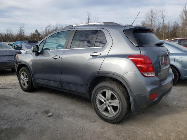 3GNCJPSB3LL275829 - 2020 CHEVROLET TRAX 1LT GRAY photo 2