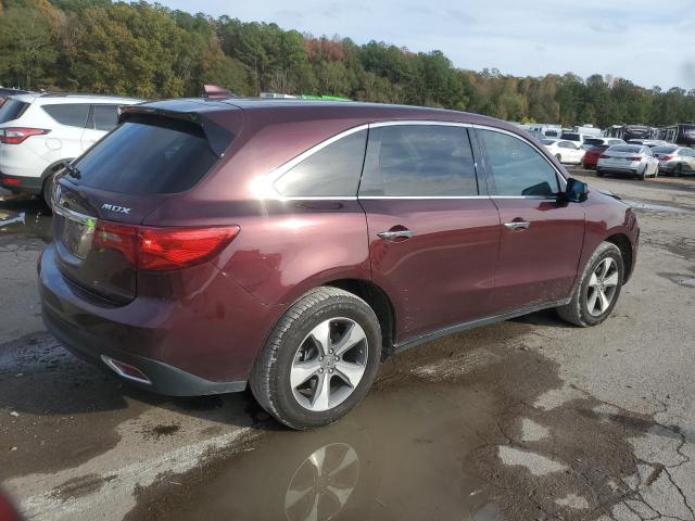 5FRYD3H29GB020448 - 2016 ACURA MDX MAROON photo 3