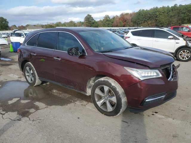 5FRYD3H29GB020448 - 2016 ACURA MDX MAROON photo 4