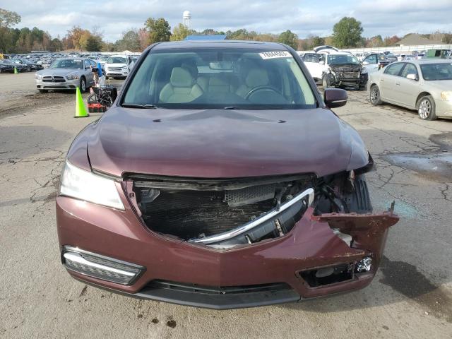 5FRYD3H29GB020448 - 2016 ACURA MDX MAROON photo 5