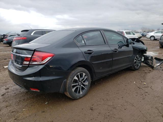 19XFB2F96DE086496 - 2013 HONDA CIVIC EXL Սև լուսանկար 3