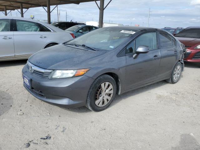 19XFB2F52CE305918 - 2012 HONDA CIVIC LX GRAY photo 1