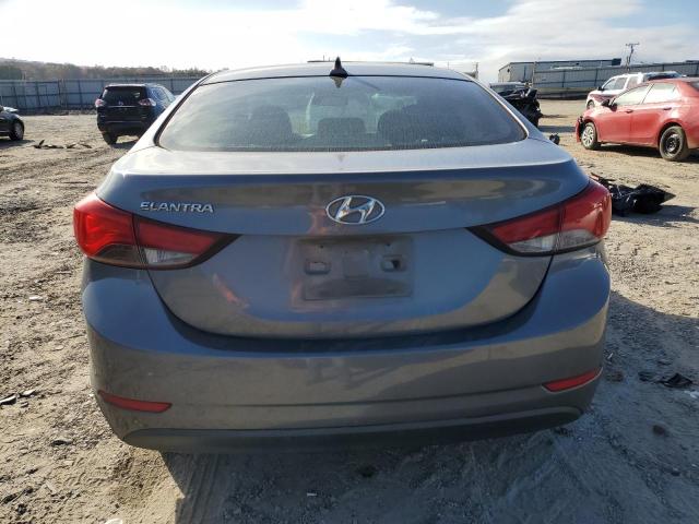 5NPDH4AE4EH506744 - 2014 HYUNDAI ELANTRA SE GRAY photo 6