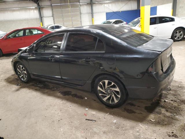 2HGFA16539H317071 - 2009 HONDA CIVIC LX BLACK photo 2