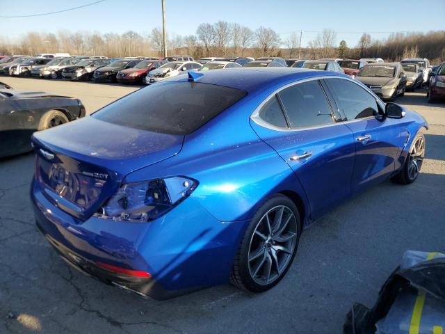 KMTG44LA9MU073737 - 2021 GENESIS G70 PRESTIGE BLUE photo 3