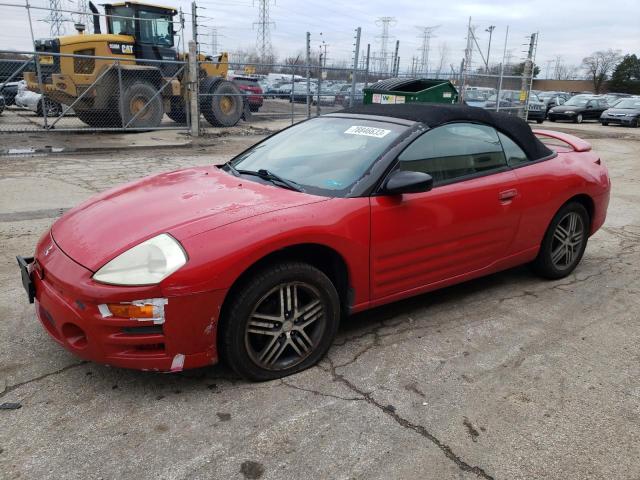 4A3AE45G83E016454 - 2003 MITSUBISHI ECLIPSE SPYDER GS RED photo 1