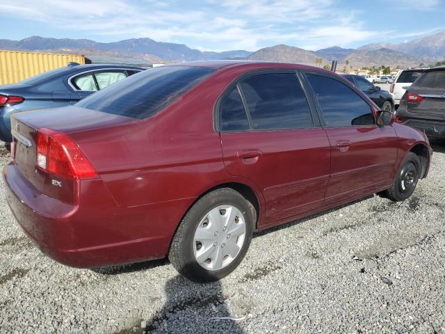 2HGES26883H565137 - 2003 HONDA CIVIC EX BURGUNDY photo 3