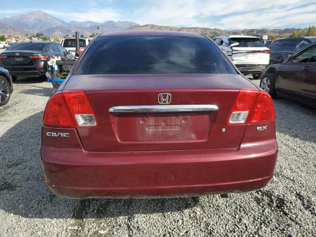 2HGES26883H565137 - 2003 HONDA CIVIC EX BURGUNDY photo 6