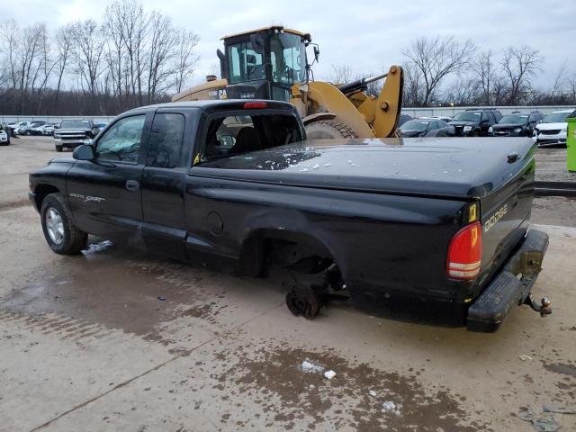 1B7GL22X4YS503087 - 2000 DODGE DAKOTA BLACK photo 2