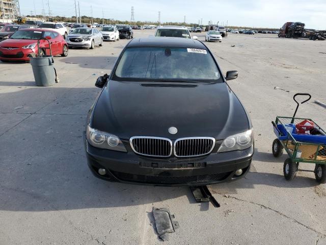 WBAHN83517DT73204 - 2007 BMW 750 BLACK photo 5