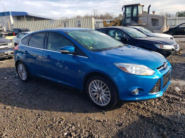 1FAHP3M21CL478996 - 2012 FORD FOCUS SEL BLUE photo 4