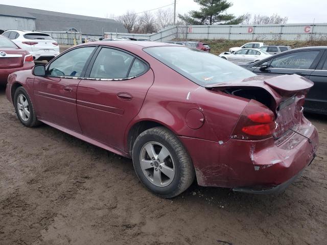 2G2WP522X51292810 - 2005 PONTIAC GRAND PRIX MAROON photo 2