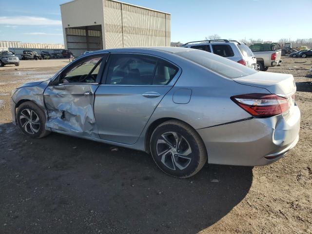 1HGCR2F31GA065168 - 2016 HONDA ACCORD LX GRAY photo 2