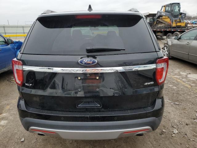 1FM5K8D86HGC50839 - 2017 FORD EXPLORER XLT BLACK photo 6