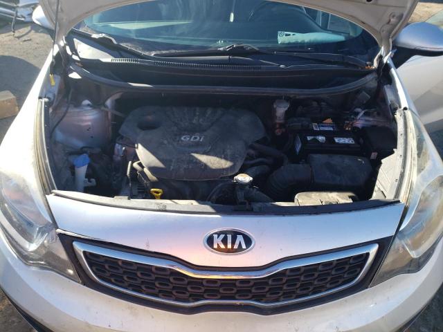 KNADN4A36E6341259 - 2014 KIA RIO EX SILVER photo 11