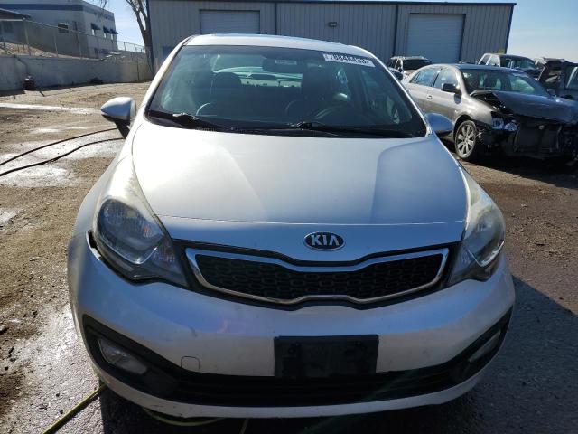 KNADN4A36E6341259 - 2014 KIA RIO EX SILVER photo 5