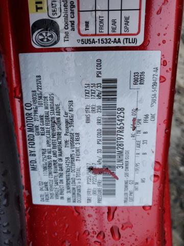 3LNHM28T97R654258 - 2007 LINCOLN MKZ RED photo 13