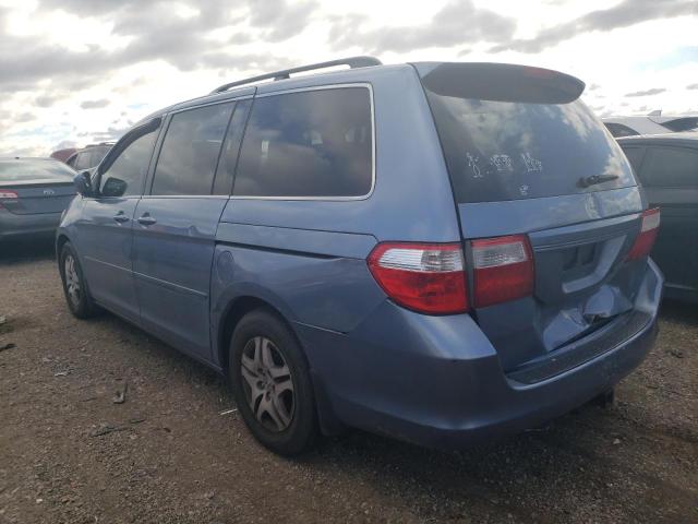 5FNRL38765B067065 - 2005 HONDA ODYSSEY EXL BLUE photo 2