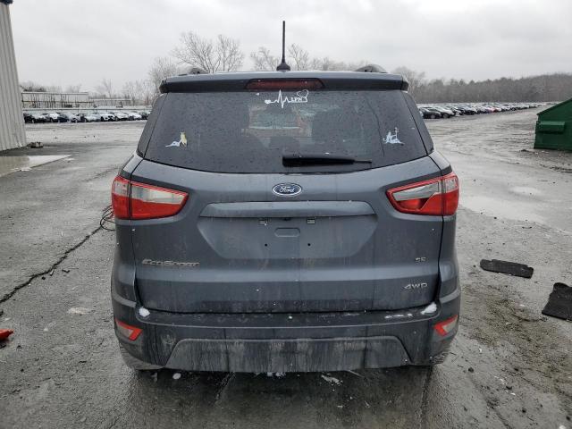 MAJ6S3GL0KC305141 - 2019 FORD ECOSPORT SE GRAY photo 6