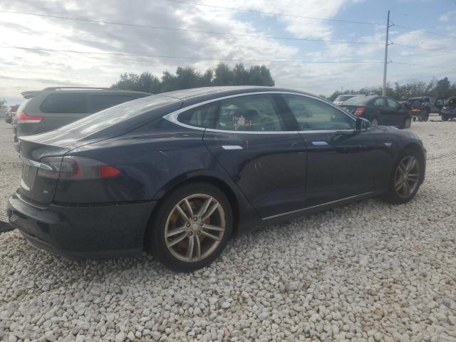 5YJSA1H19EFP48750 - 2014 TESLA MODEL S BLUE photo 3