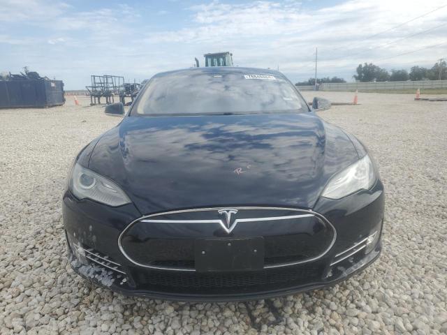 5YJSA1H19EFP48750 - 2014 TESLA MODEL S BLUE photo 5