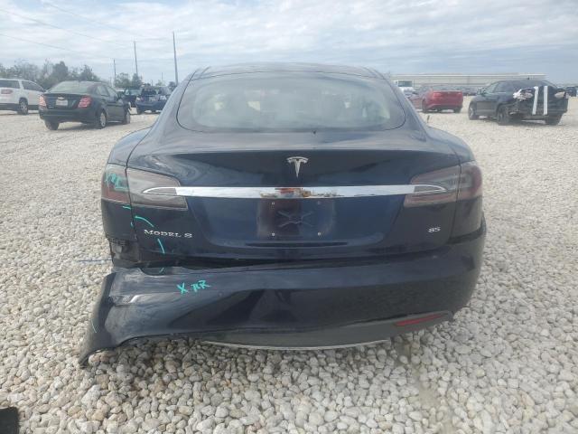 5YJSA1H19EFP48750 - 2014 TESLA MODEL S BLUE photo 6