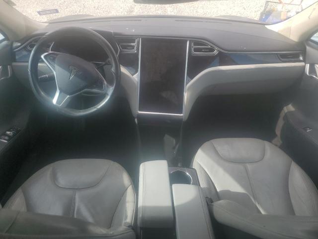 5YJSA1H19EFP48750 - 2014 TESLA MODEL S BLUE photo 8