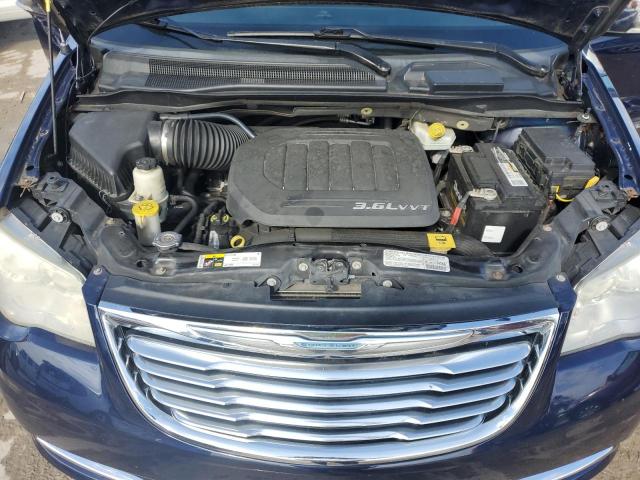 2C4RC1CG5DR560024 - 2013 CHRYSLER TOWN & COU TOURING L BLUE photo 12