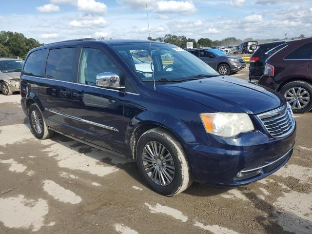2C4RC1CG5DR560024 - 2013 CHRYSLER TOWN & COU TOURING L BLUE photo 4