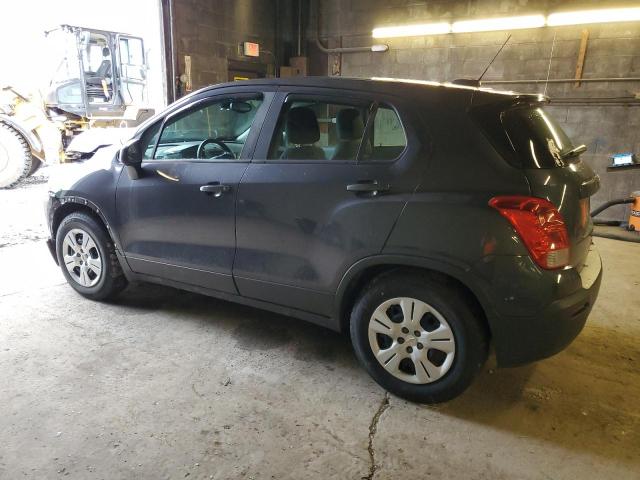 3GNCJKSB2GL224461 - 2016 CHEVROLET TRAX LS GRAY photo 2