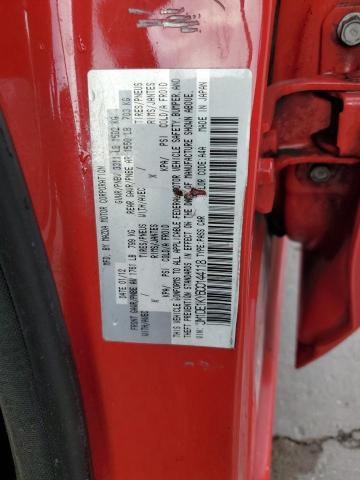 JM1DE1KY6C0144118 - 2012 MAZDA MAZDA2 RED photo 12