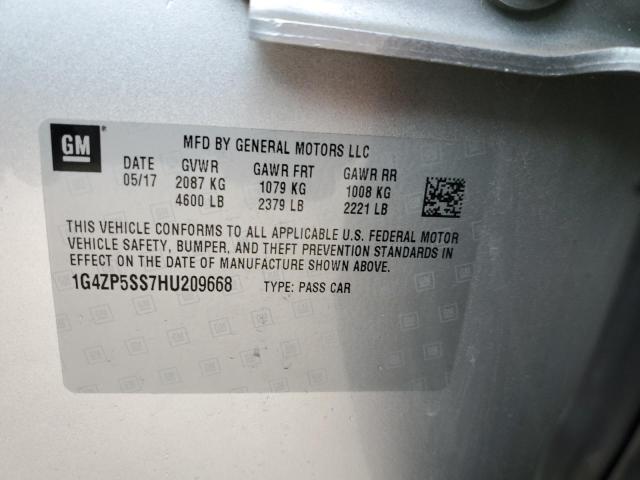 1G4ZP5SS7HU209668 - 2017 BUICK LACROSSE ESSENCE Gümüş foto 13