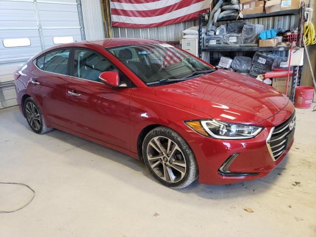 KMHD84LF7HU263684 - 2017 HYUNDAI ELANTRA SE RED photo 4